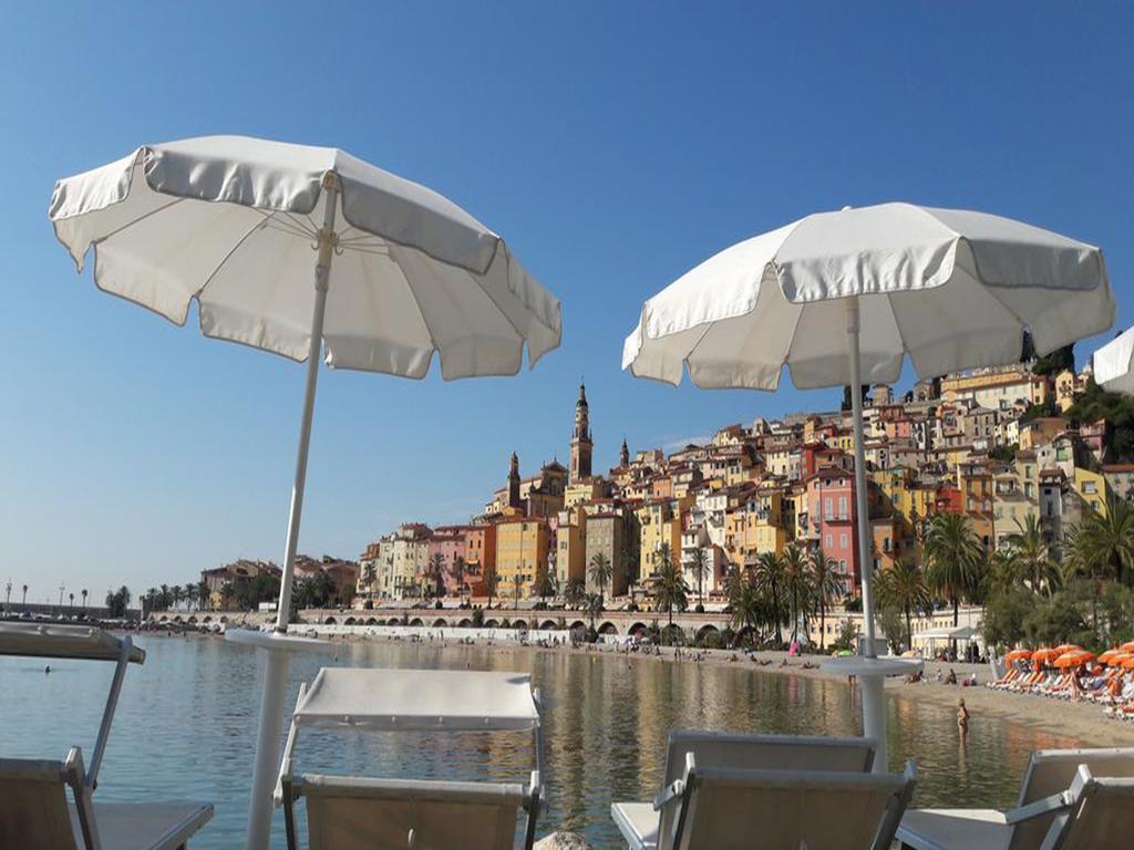 Apartment les Sablettes panoramic sea view Menton Extérieur photo